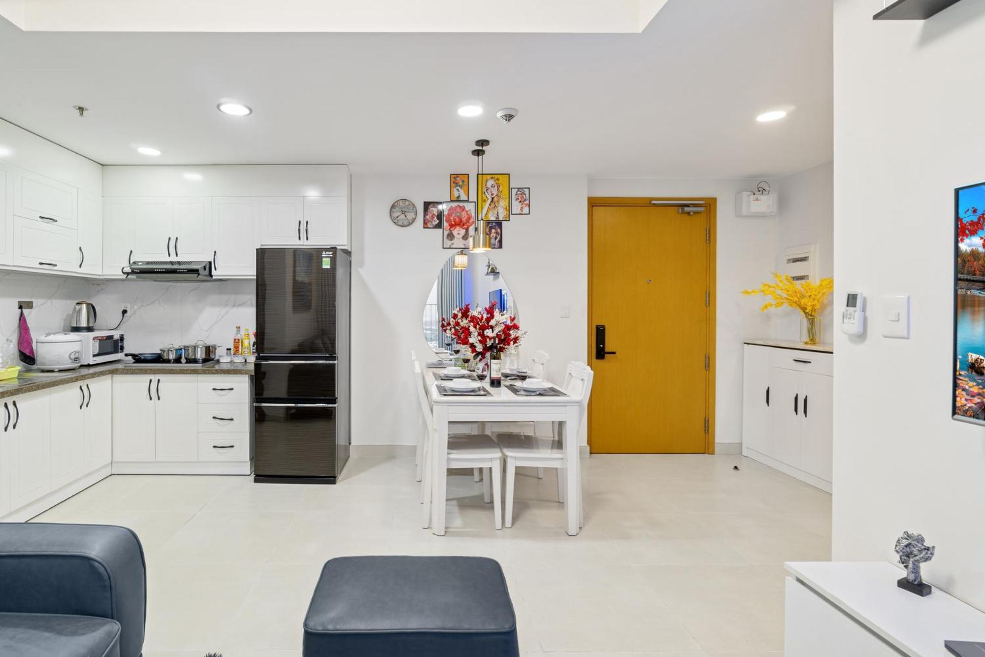 Cozy 2 Bedrooms In T1 Masteri Thao Dien, Fully Furnished With Full Amenities Apartamento *